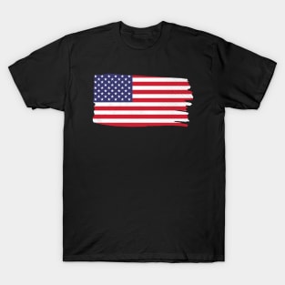 American Flag USA United States of America US 4th of July T-Shirt